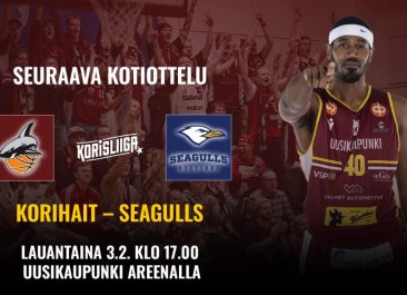 Otteluinfo: Korihait – Helsinki Seagulls 3.2.2024