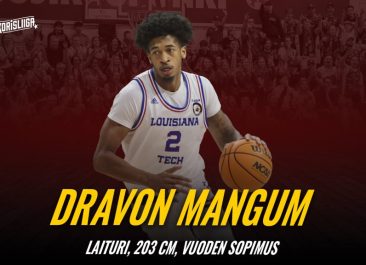 Dravon Mangum täydentää Korihaiden liigajoukkueen